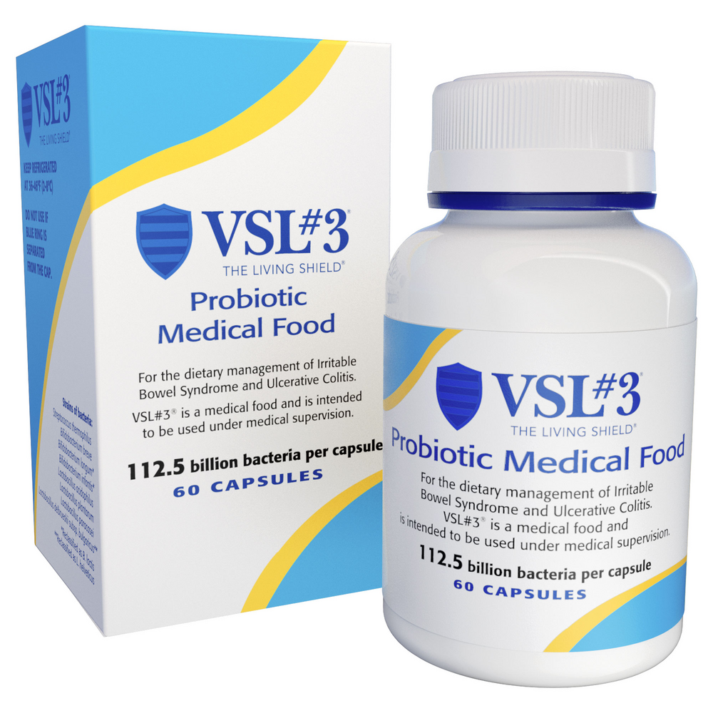 VSL#3 High-Potency, Multi-Strain Probiotic 60 capsule - Support Digestive Health with 112.5 Billion CFU of Probiotics