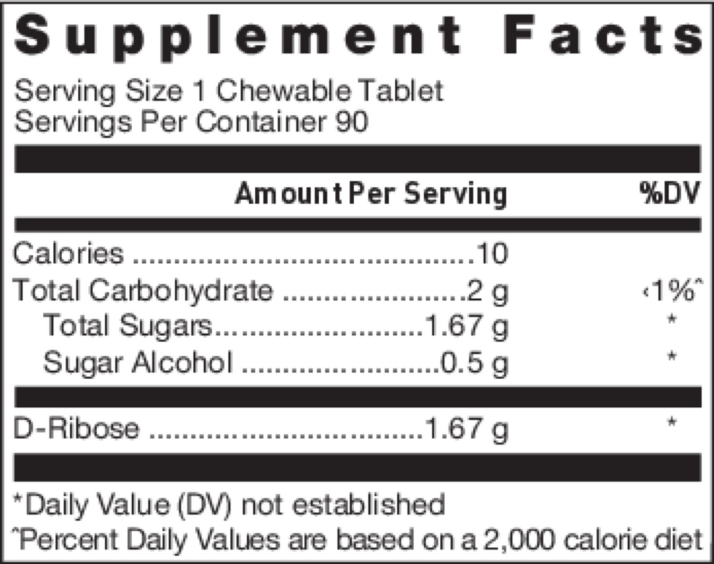 Klean Athlete Klean Endurance 90 chewable supplement facts label
