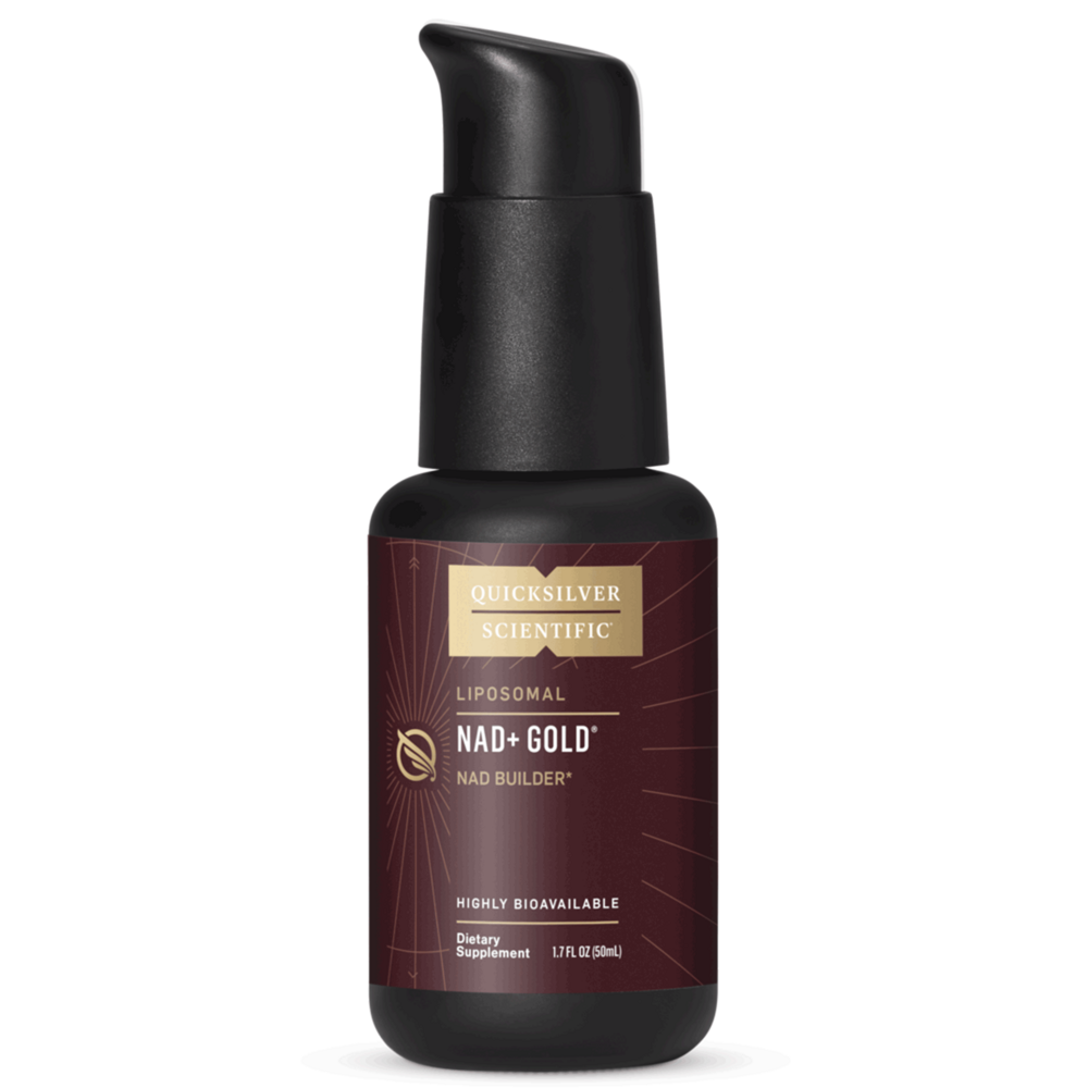 Quicksilver Scientific NAD+Gold 30 milliliter - Supports Cellular Energy and Healthy Aging with NMN and Trimethylglycine