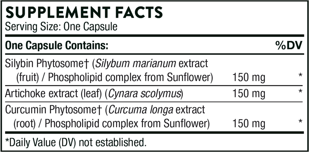 Thorne S.A.T. 60 capsule supplement facts label