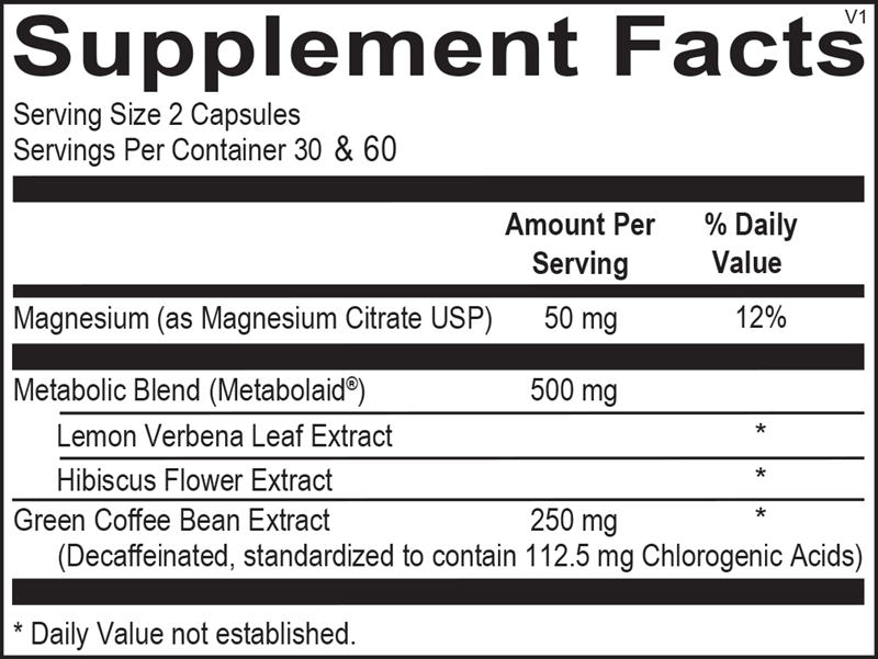 Ortho Molecular Products HiPhenolic 120 capsule supplement facts label