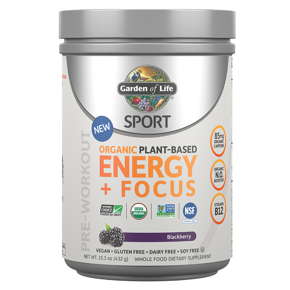 Sport Organic Pre-Workout Energy + Focus Blackberry