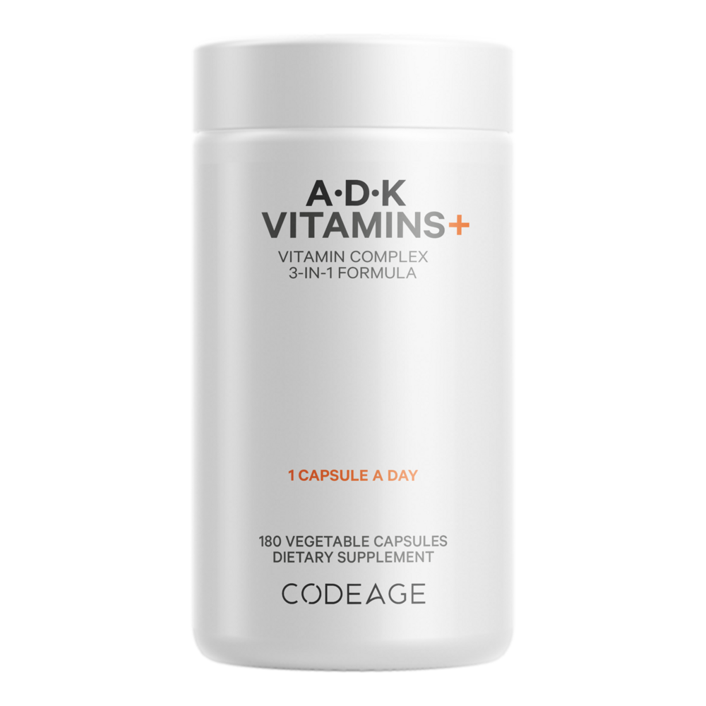 Codeage ADK Vitamins+ 180 capsule - Comprehensive Support for Bone Health and Immune Function