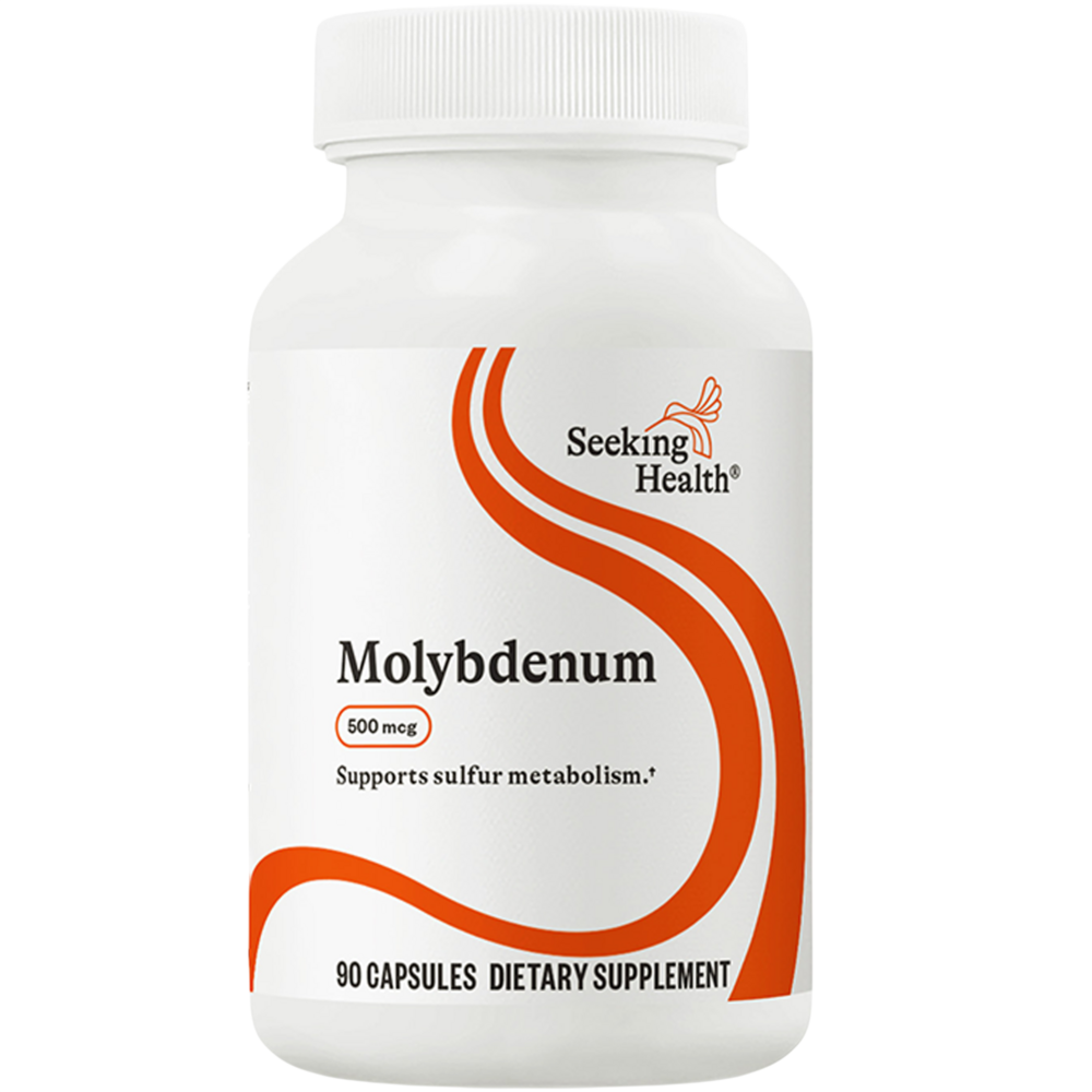 Seeking Health Molybdenum 500 90 capsule - Essential Trace Mineral for Enzyme Function and Detoxification
